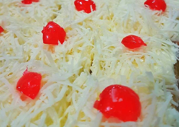 gambar untuk cara membuat Bolu keju jadul (sponge cake)