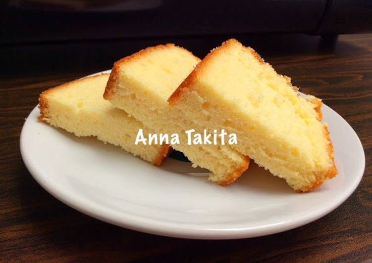 bahan dan cara membuat Kasutera/ Castella (Japanese Honey Sponge Cake)