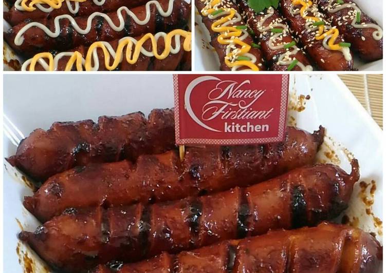 resep lengkap untuk Sosis Bakar Simple