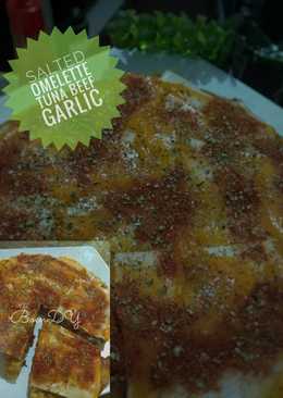 Salted Omelette Tuna Beef Garlic #ketopad_cp_savorysnack
