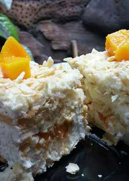 Mango cheese cake dessert