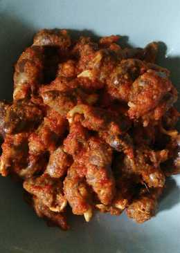 Jantung Ayam Bumbu Merah