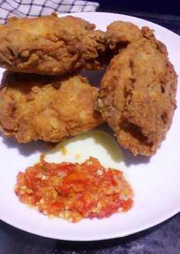 Ayam krispi sambel goang