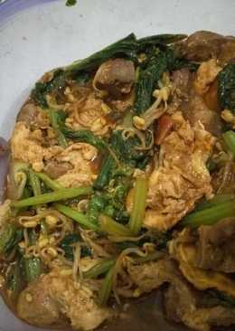 Ca sawi telor ampela teflon anak kos sahur