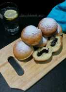 Eggless Donat Isi Meses Coklat Super Kilat (breakfast day #2)