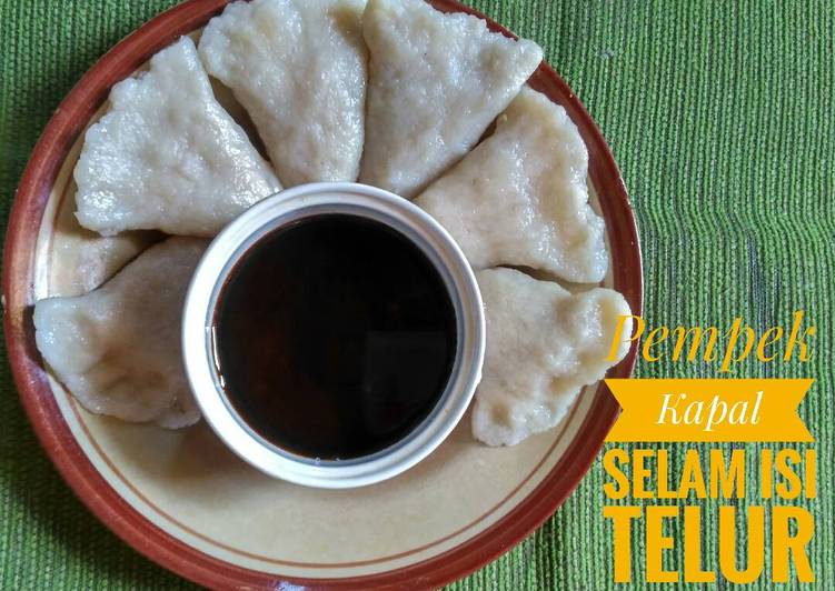 resep lengkap untuk Pempek Kapal Selam Isi Telur