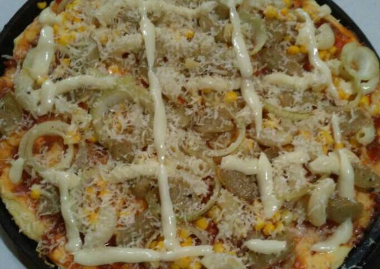 resep lengkap untuk Pizza teflon