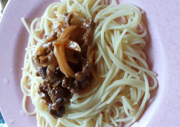 resep masakan Spageti enak simpel
