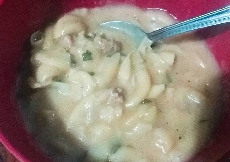 resep masakan Macaroni Cream Soup