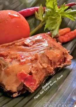 134. Pepes Ikan Cucut Bumbu Merah