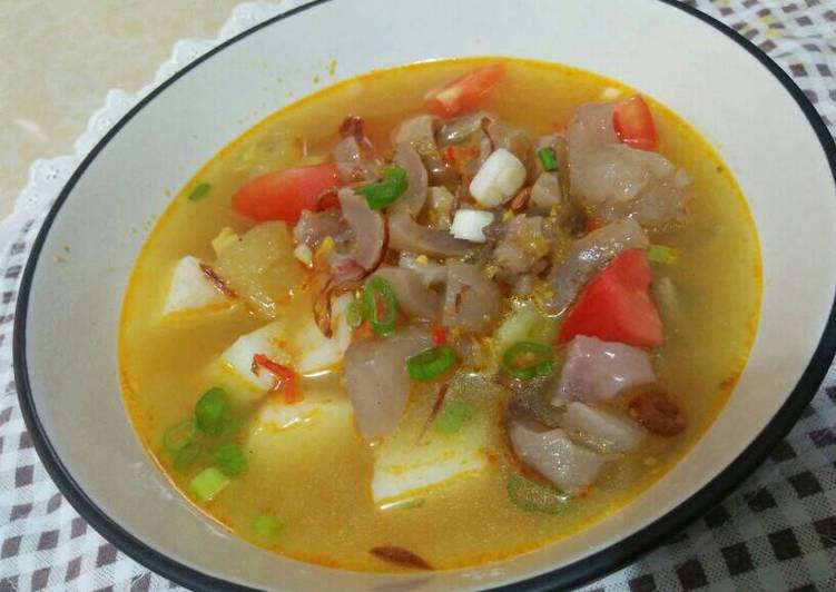 resep Soto lontong kikil surabaya (no santan) #KitaBerbagi