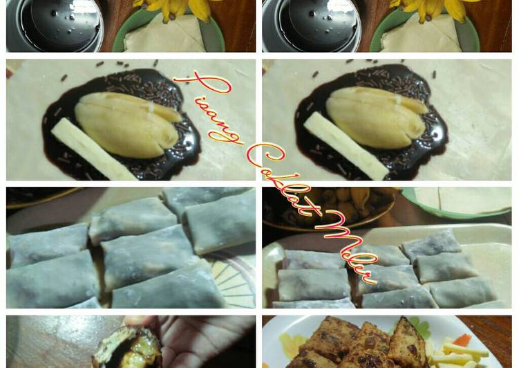 resep masakan Pisang Coklat Keju Meler