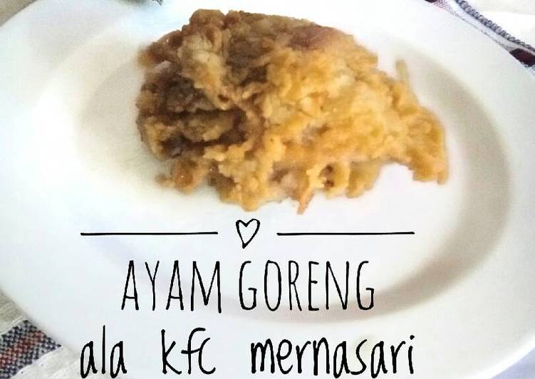 resep masakan Ayam goreng ala kfc gara2 kemarin liat live masak bareng di fb