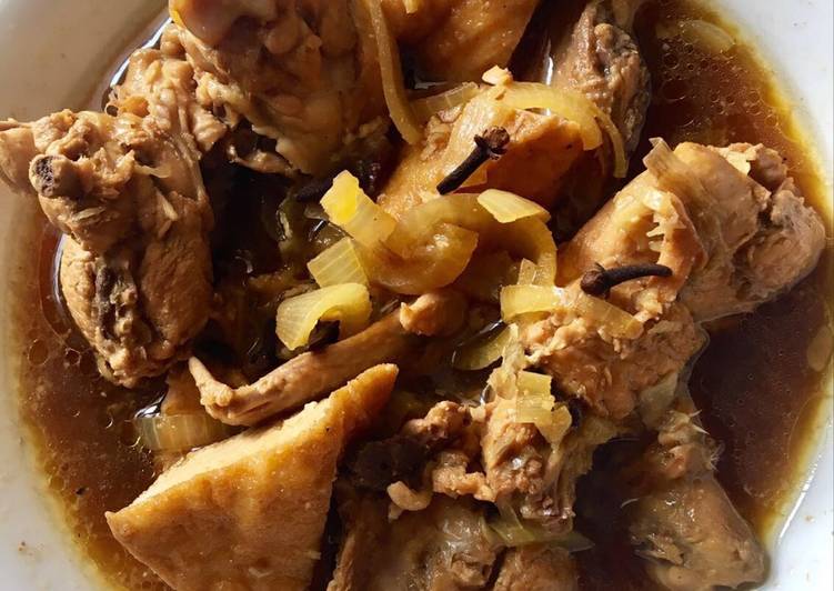 resep lengkap untuk Semur Ayam Tahu Aroma Cengkeh