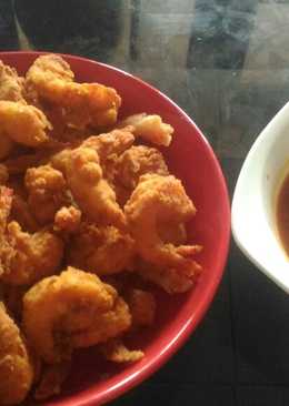 Udang Goreng Tepung Saos Tiram Pedas