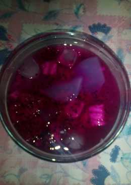 Es buah naga nata de coco