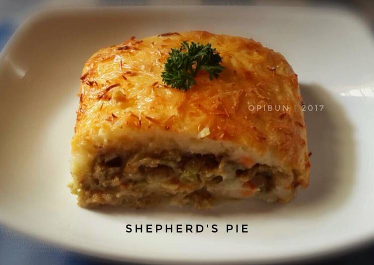 bahan dan cara membuat Shepherd's Pie (menu sarapan #2)