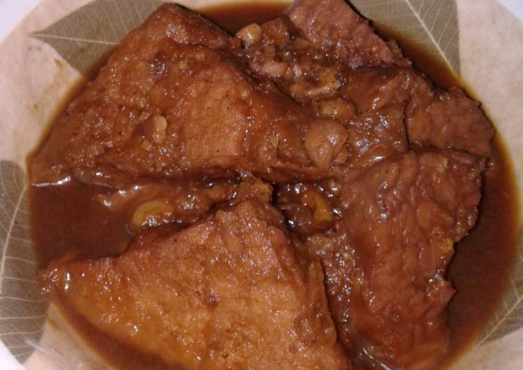 bahan dan cara membuat Bacem kuah tahu tempe