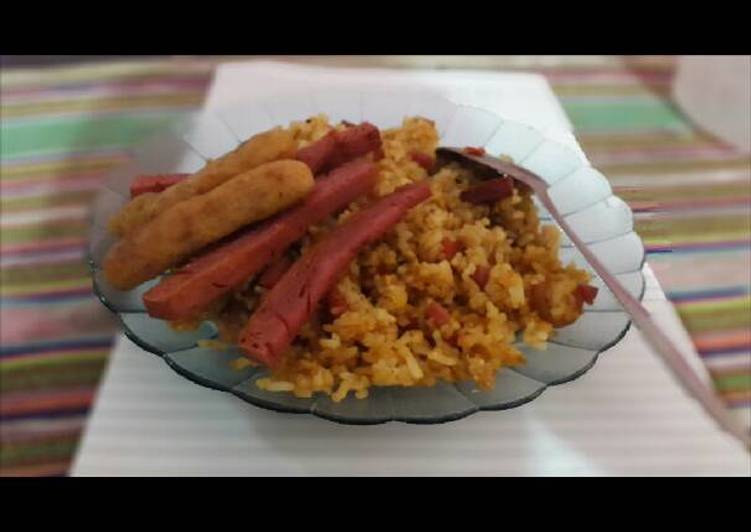 resep masakan Nasi Goreng Tempura Kornet Simple