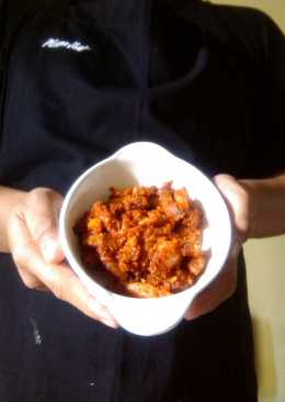 Cumi asin saus rica rica