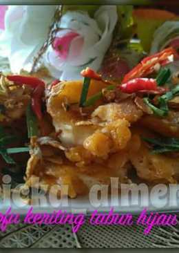 Tofu keriting goreng tepung (Tofu keriting tabur hijauð¤)