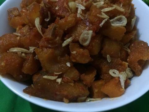 Sambel goreng krecek & kentang recipe step 5 photo