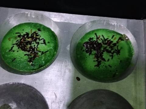 Surabi red velvet, greentea recipe step 5 photo