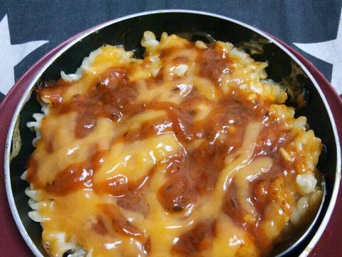 Fusilli chese bolognese meleleh tanpa telur