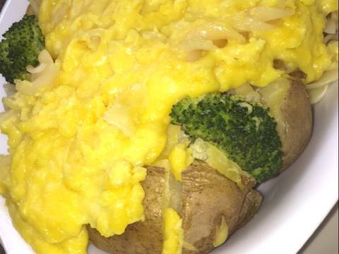 Resep Baked Potato Broccoli Fusilli Cheese (anti gagal) By Ananda