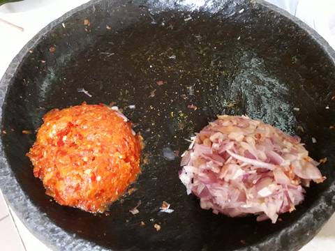 Bothok  Pete cina 'Mlandingan' Tempe Teri Nasi recipe step 2 photo