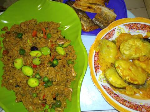 OkeCape (Oncom Kemangi lenCa pete) recipe step 5 photo