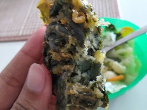 Bakwan Daun Singkong, kriuk di luar empuk di dalam🌿