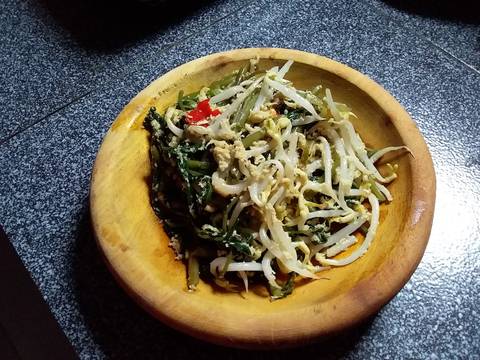 Urab kangkung_toge recipe step 5 photo