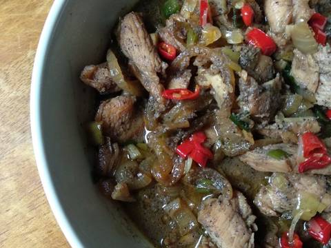 Nasi merah, Ayam Teriyaki, Tumis Trio Bawang Sereh dan Lalap recipe step 4 photo