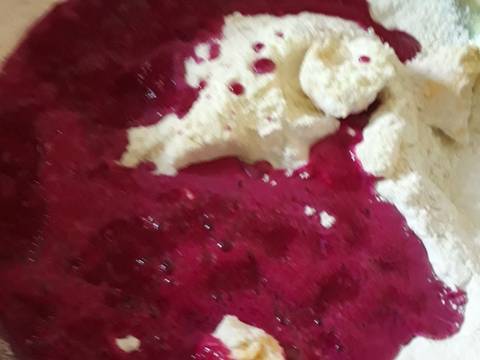 Pao buah naga recipe step 3 photo