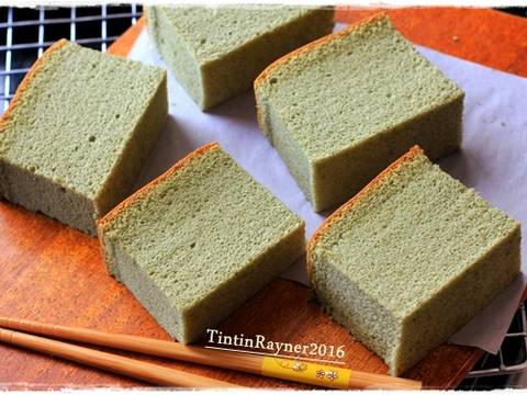  Resep  Ogura Cake Green  Tea  Selembut Kapas oleh Tintin  