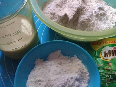 Mantau Milo montok recipe step 1 photo