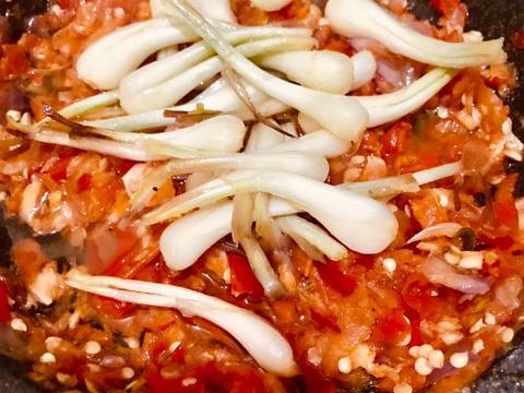 Sambal Bawang Lokio langkah memasak 5 foto