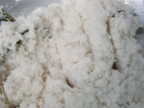 Lontong daging rendang recipe step 9 photo