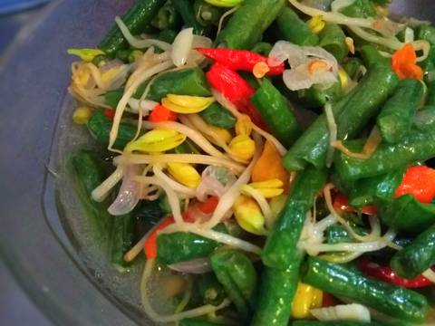 Tumis Kacang Panjang Toge Kedelai recipe step 4 photo