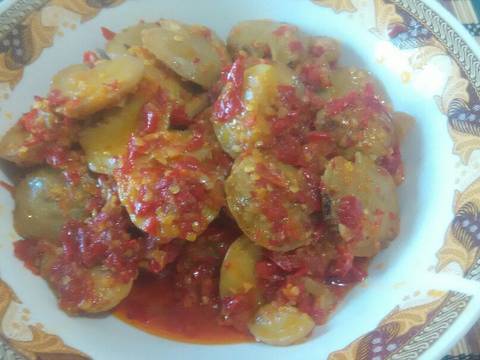 Nasi Lalapan Jengkol balado + lauk recipe step 2 photo