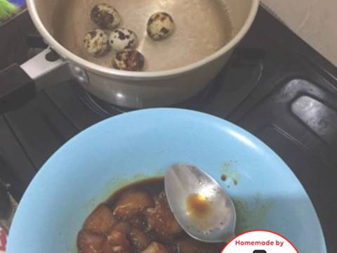 Ayam puyuh semur belacan / terasi pedas mantap #homemadebylita recipe step 1 photo