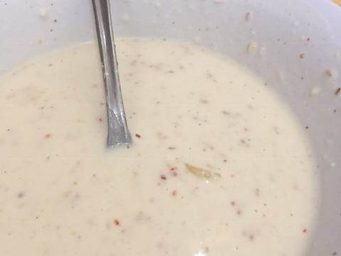 Oncom goreng tepung tabur seaweed gurih Yaa recipe step 2 photo