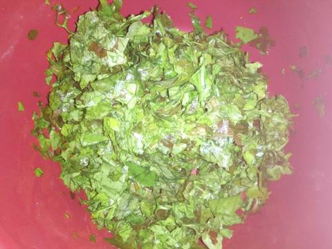 Botok daun mlinjo+teri+tempeÃ°Å¸Ëœâ€¹ recipe step 2 photo