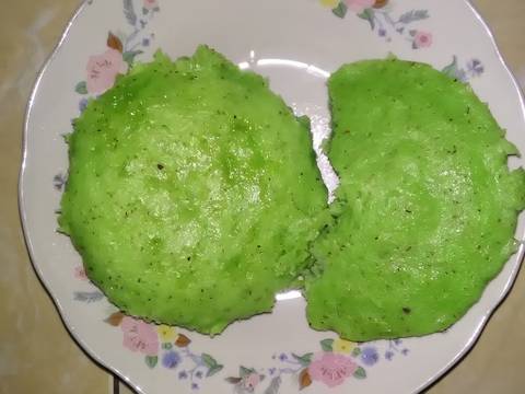 Kue Apem pandan kelapa krenyesðð recipe step 5 photo