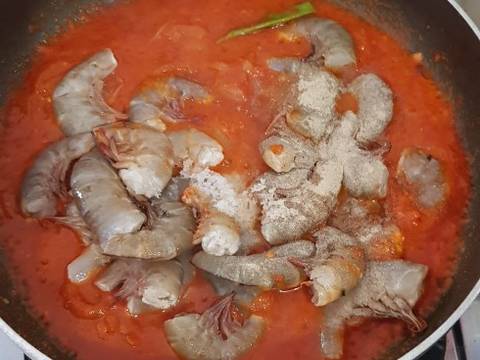 Udang Saus Padang recipe step 8 photo