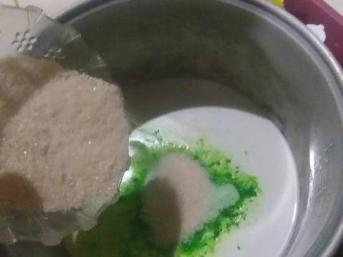 Puding santan Pandan recipe step 3 photo