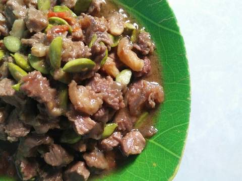 Oseng mercon daging pete recipe step 5 photo