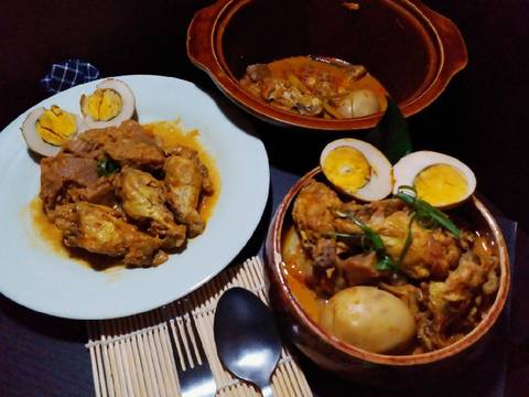 Gulai Nangka Ayam & Telur (Jackfruit with Chicken &Egg Curry) recipe step 12 photo