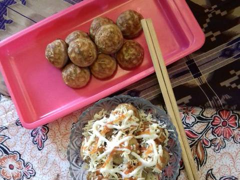 Takoyaki kenikir recipe step 6 photo